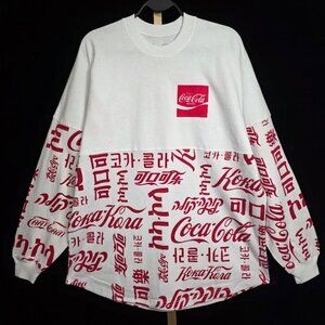 NWT Coca-Cola® and Spirit Jersey® Languages Long Sleeve M